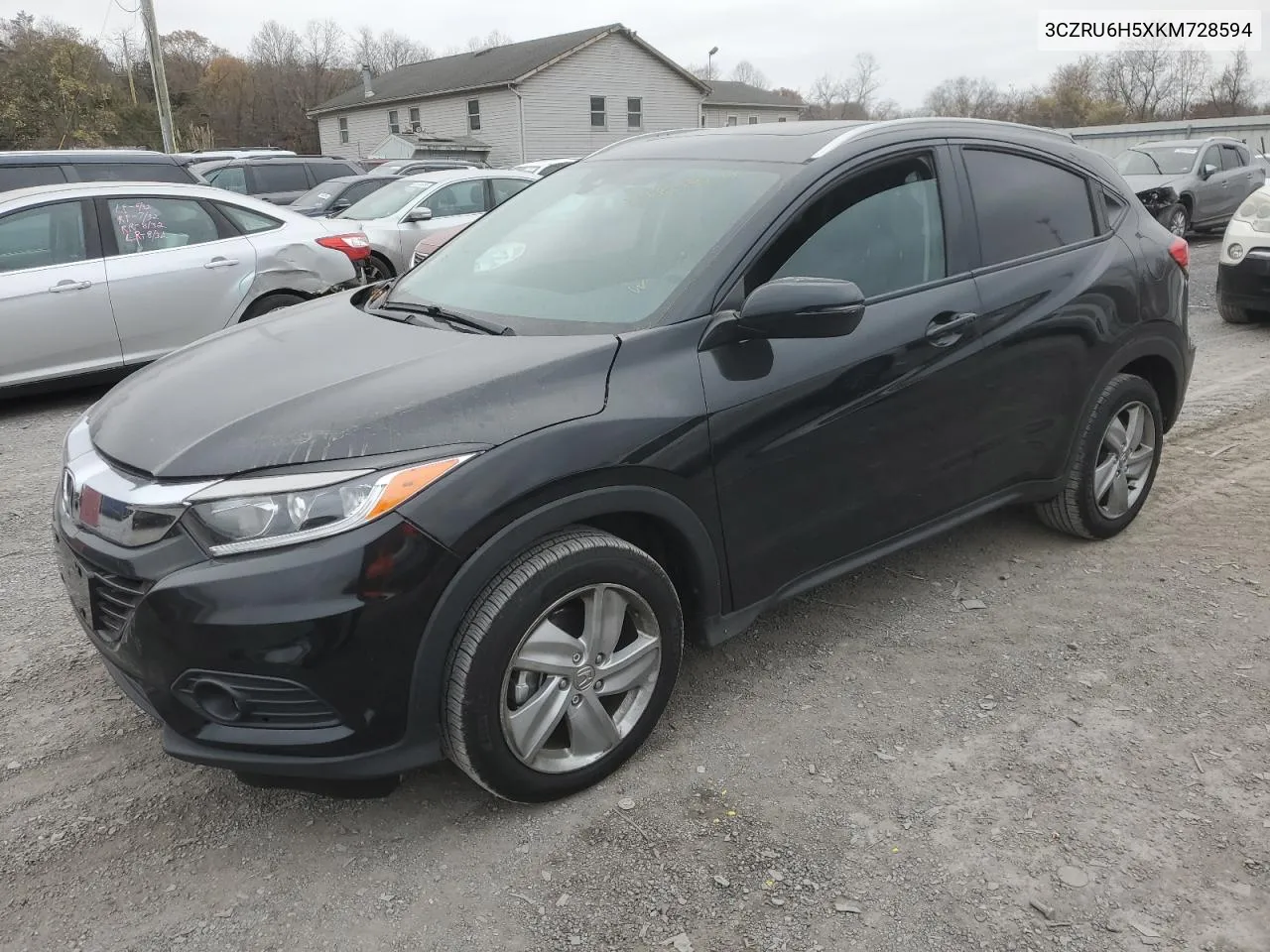 2019 Honda Hr-V Ex VIN: 3CZRU6H5XKM728594 Lot: 80860394