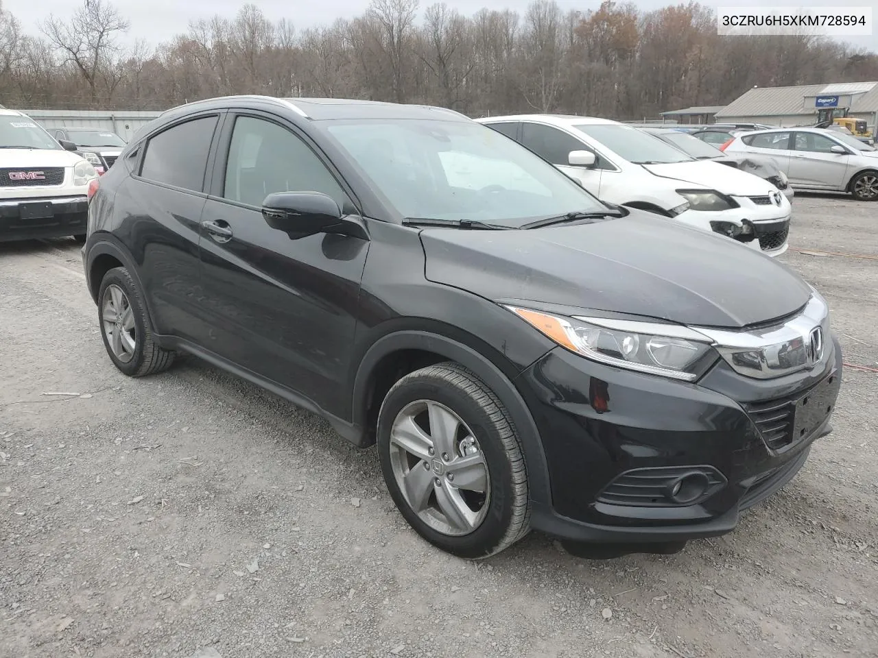 2019 Honda Hr-V Ex VIN: 3CZRU6H5XKM728594 Lot: 80860394