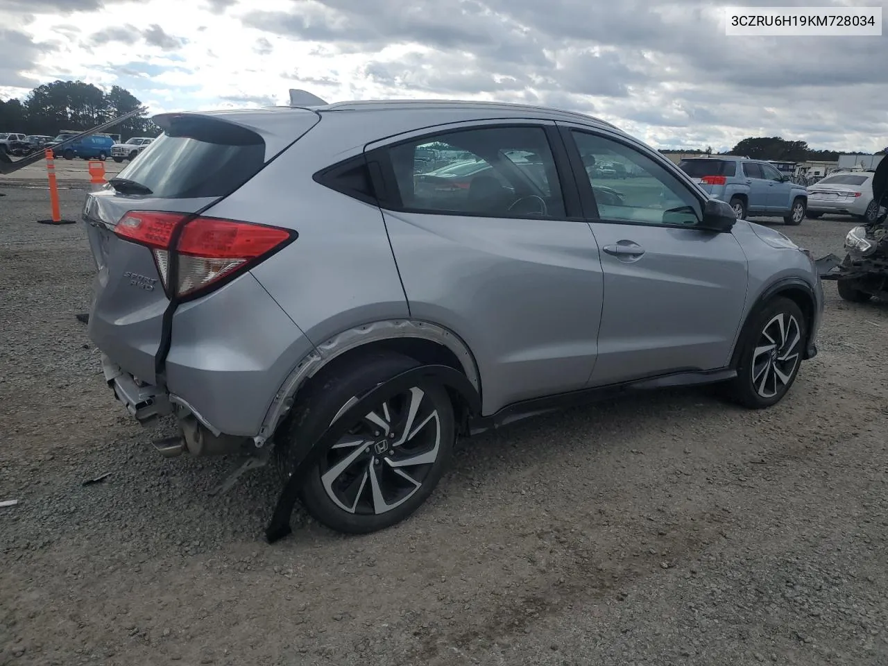 2019 Honda Hr-V Sport VIN: 3CZRU6H19KM728034 Lot: 81113774