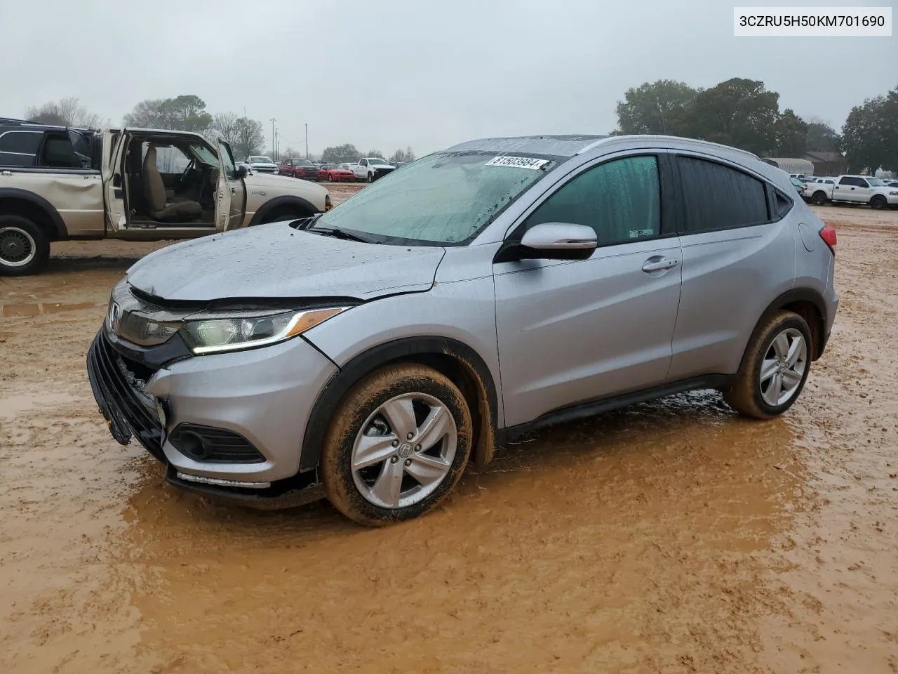 2019 Honda Hr-V Ex VIN: 3CZRU5H50KM701690 Lot: 81503984