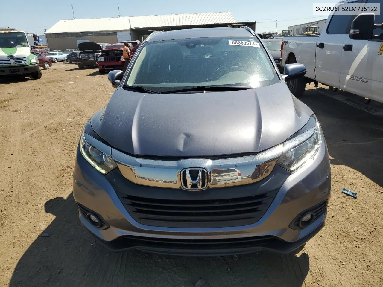 2020 Honda Hr-V Ex VIN: 3CZRU6H52LM735122 Lot: 66383674