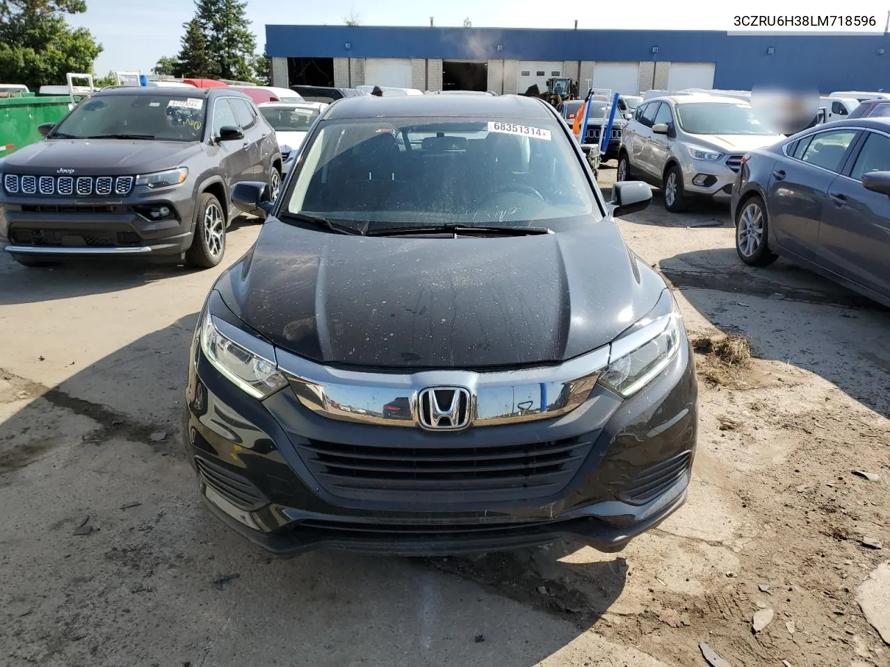 2020 Honda Hr-V Lx VIN: 3CZRU6H38LM718596 Lot: 68351314