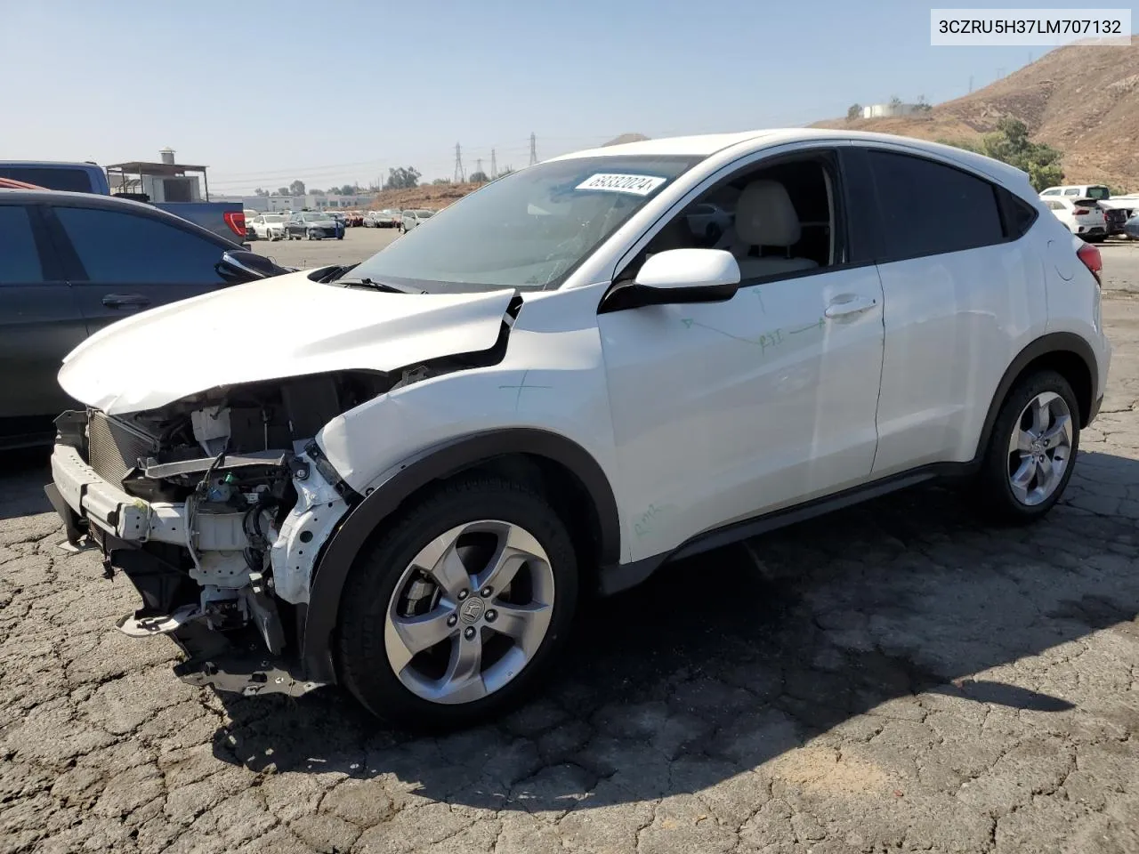 2020 Honda Hr-V Lx VIN: 3CZRU5H37LM707132 Lot: 69332024