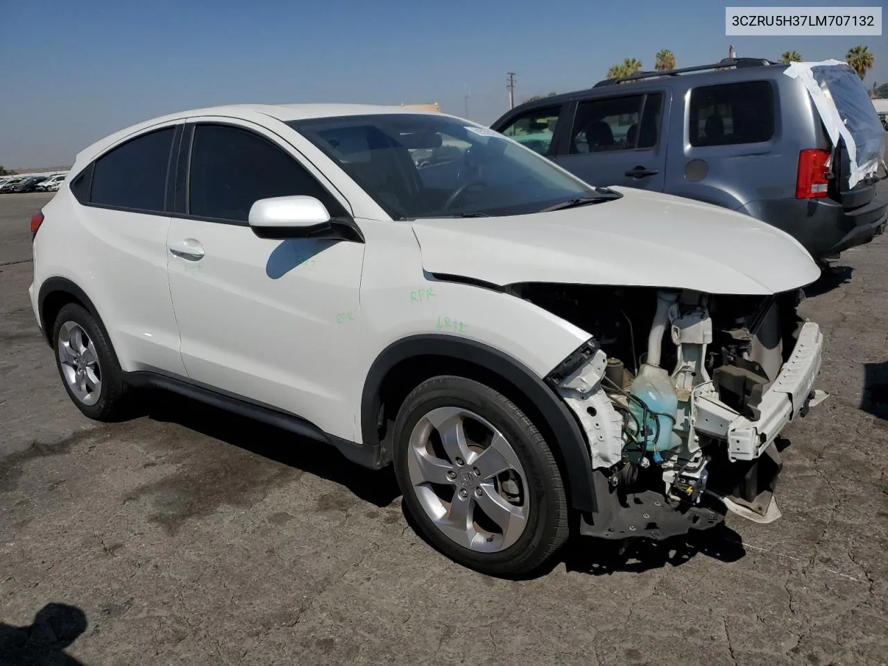 2020 Honda Hr-V Lx VIN: 3CZRU5H37LM707132 Lot: 69332024