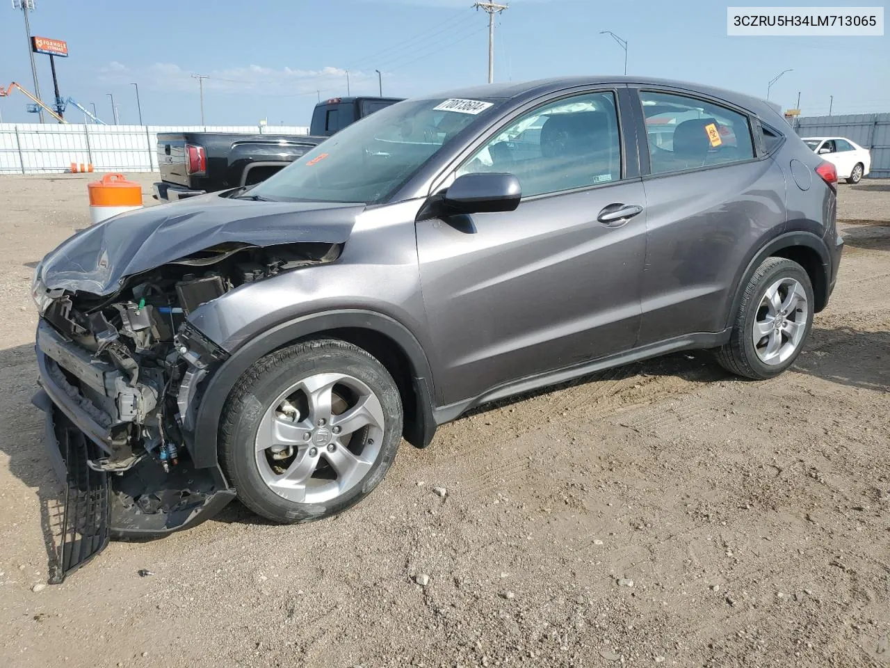 2020 Honda Hr-V Lx VIN: 3CZRU5H34LM713065 Lot: 70813604