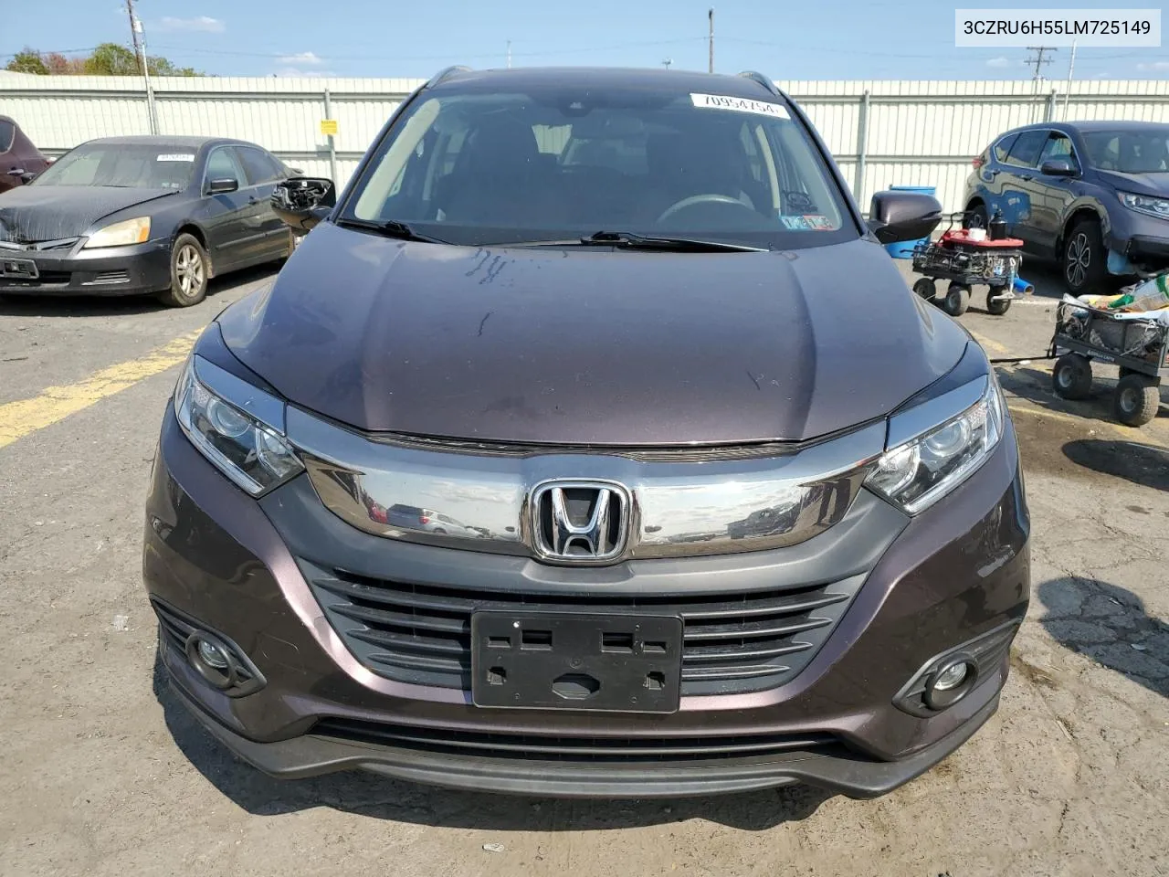 2020 Honda Hr-V Ex VIN: 3CZRU6H55LM725149 Lot: 70954754