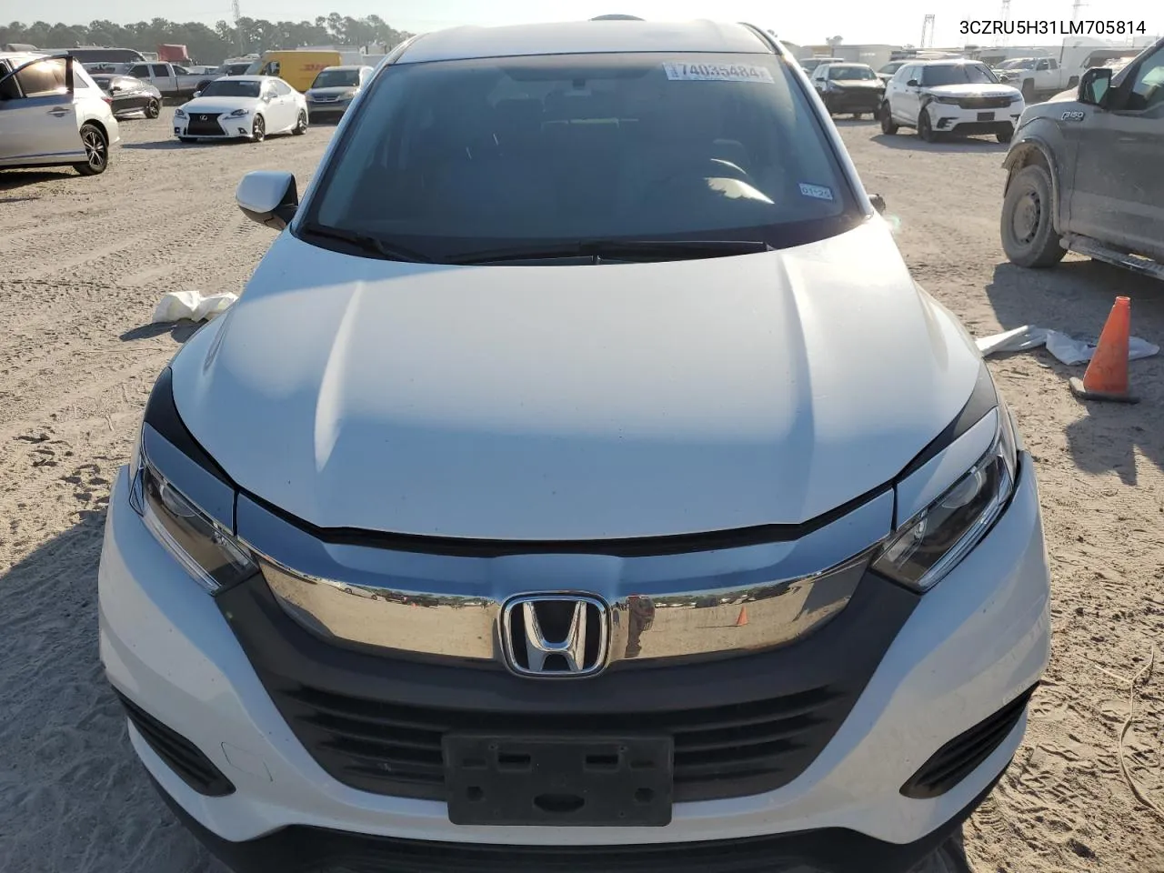 2020 Honda Hr-V Lx VIN: 3CZRU5H31LM705814 Lot: 74035484