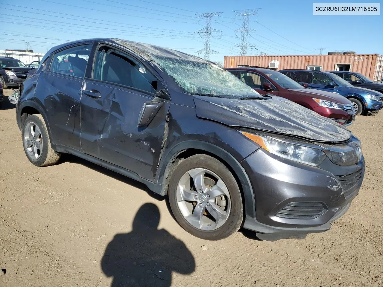 2020 Honda Hr-V Lx VIN: 3CZRU6H32LM716505 Lot: 76177754