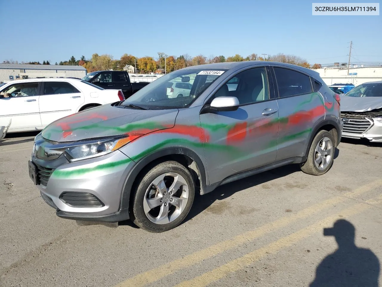 2020 Honda Hr-V Lx VIN: 3CZRU6H35LM711394 Lot: 77532164