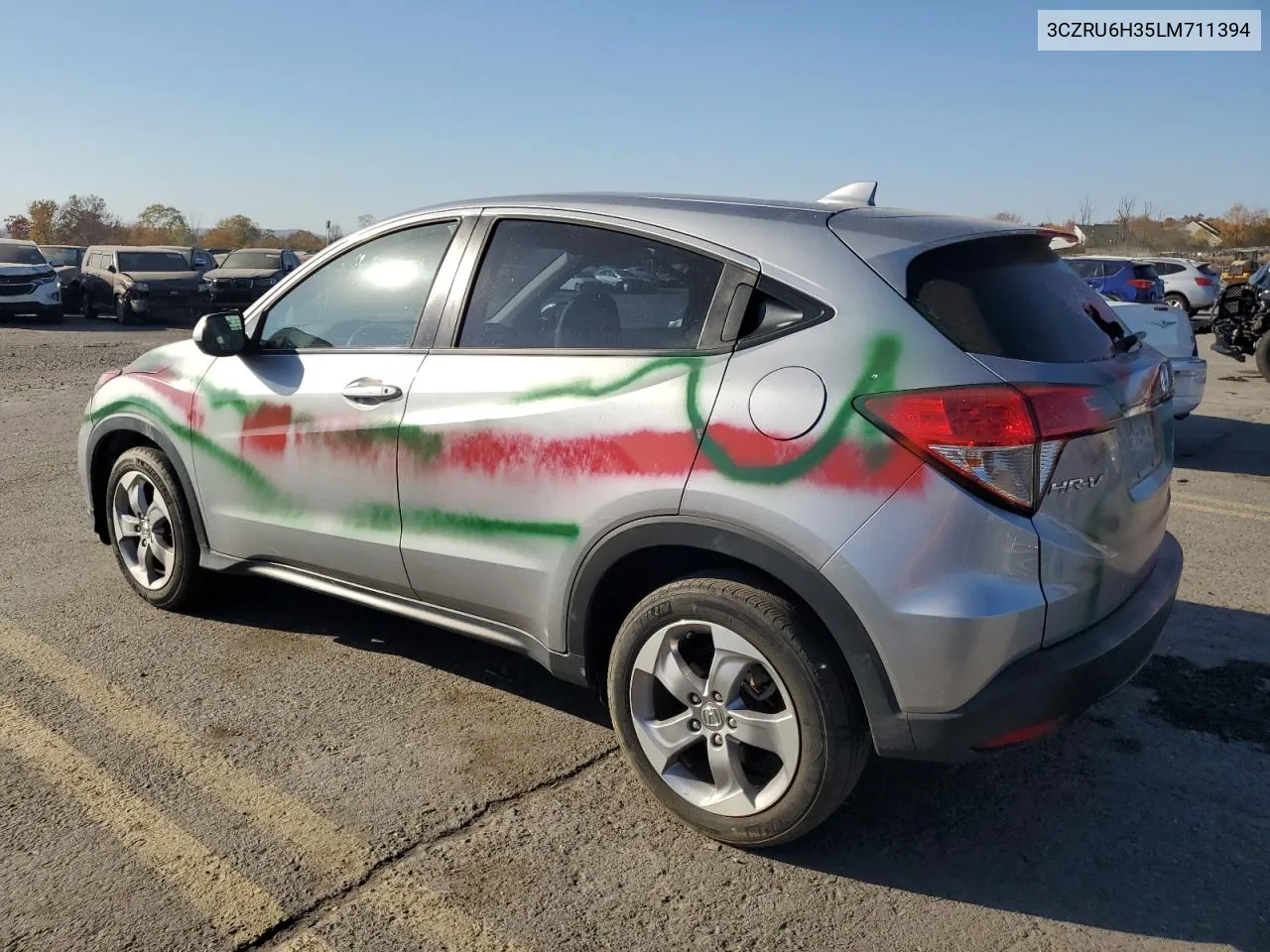 2020 Honda Hr-V Lx VIN: 3CZRU6H35LM711394 Lot: 77532164