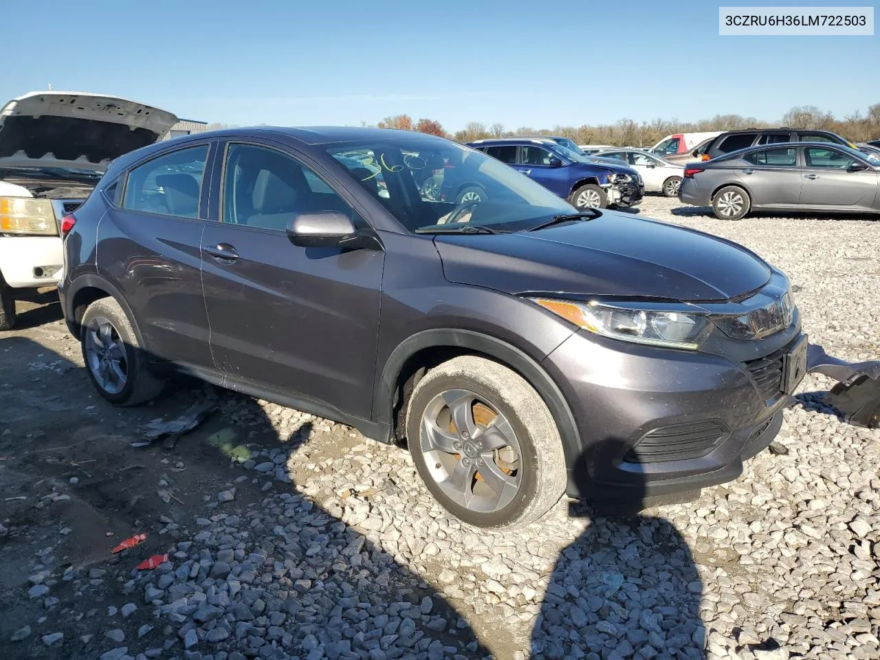 2020 Honda Hr-V Lx VIN: 3CZRU6H36LM722503 Lot: 79523954