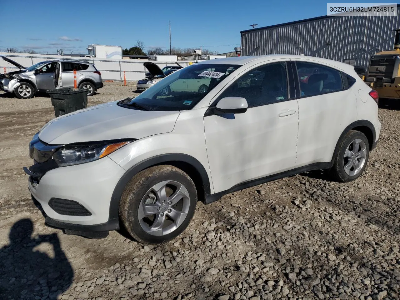 2020 Honda Hr-V Lx VIN: 3CZRU6H32LM724815 Lot: 80442404