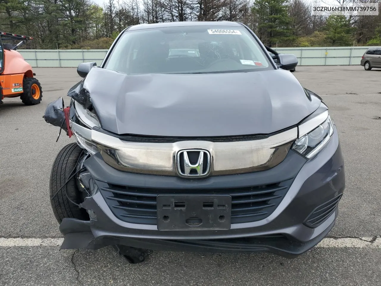 2021 Honda Hr-V Lx VIN: 3CZRU6H38MM739756 Lot: 54006554