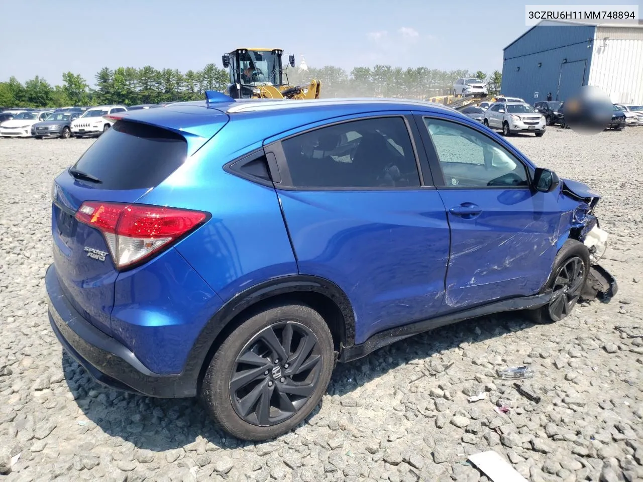 2021 Honda Hr-V Sport VIN: 3CZRU6H11MM748894 Lot: 58750164