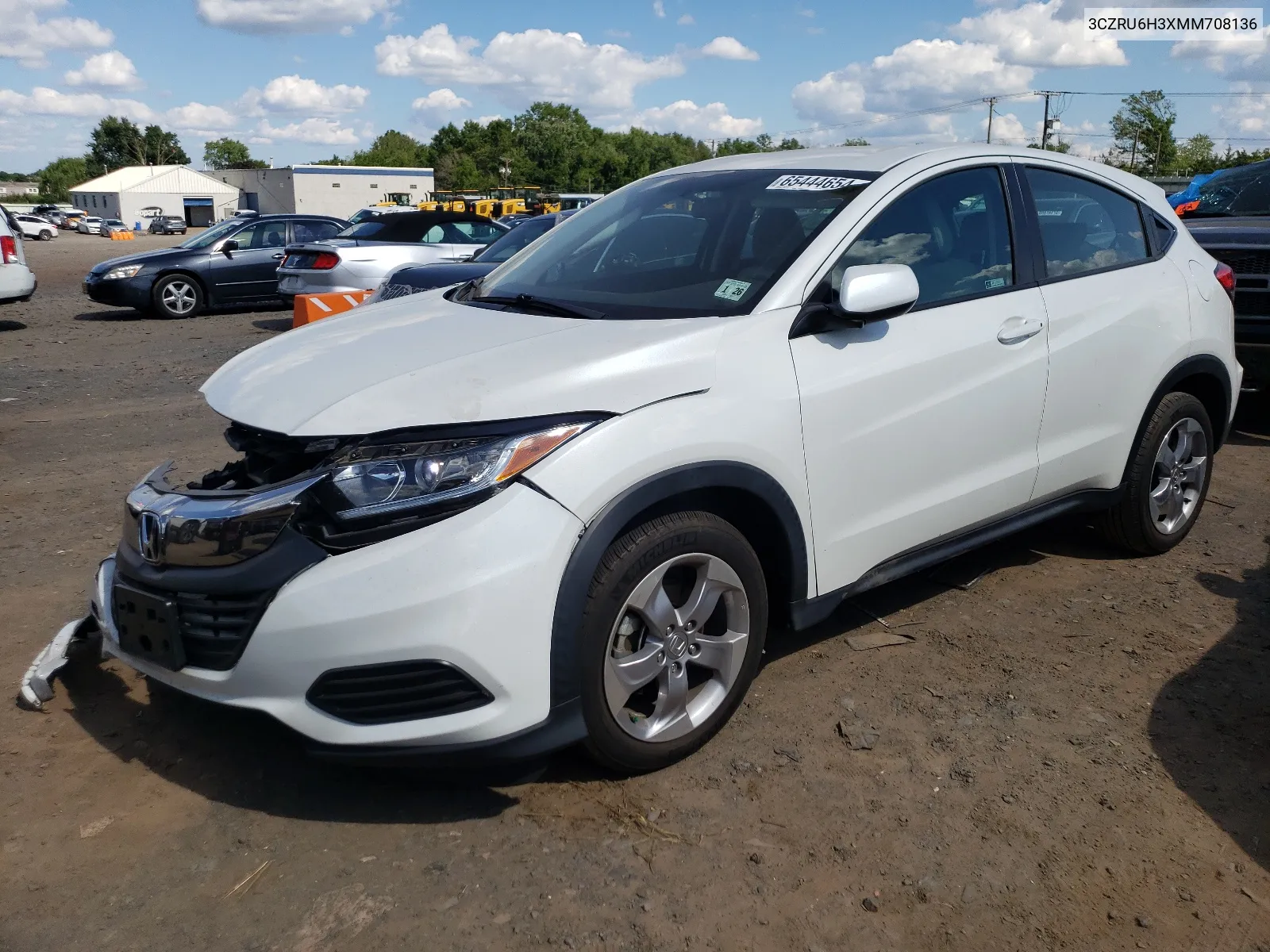 2021 Honda Hr-V Lx VIN: 3CZRU6H3XMM708136 Lot: 65444654