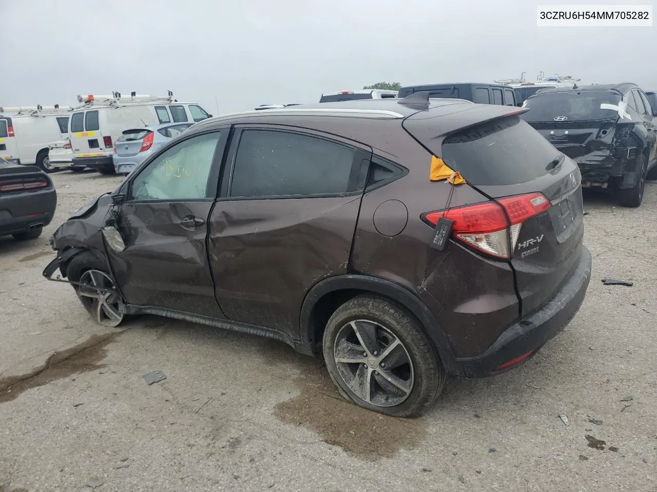 2021 Honda Hr-V Ex VIN: 3CZRU6H54MM705282 Lot: 66190644