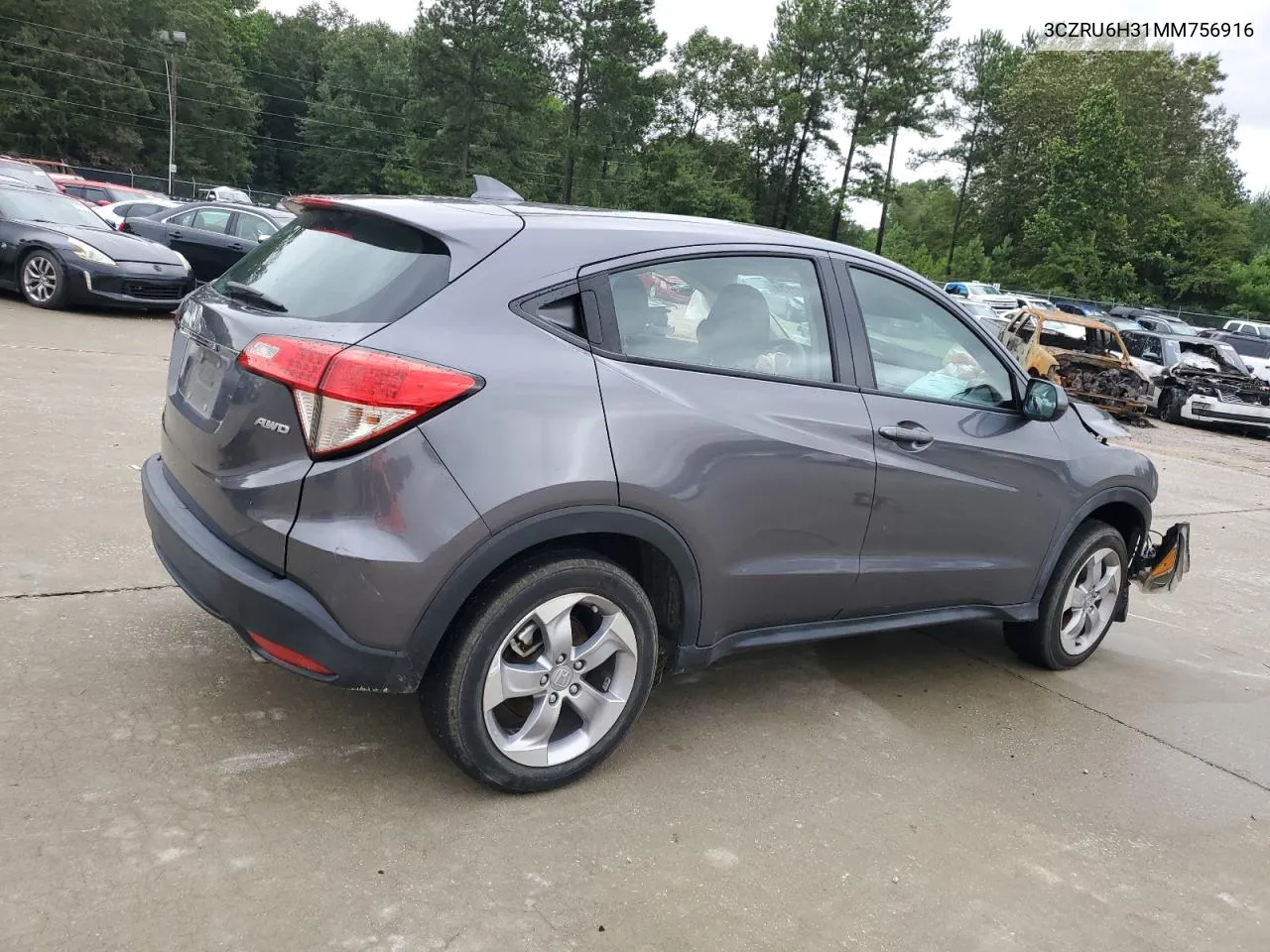 2021 Honda Hr-V Lx VIN: 3CZRU6H31MM756916 Lot: 66282774