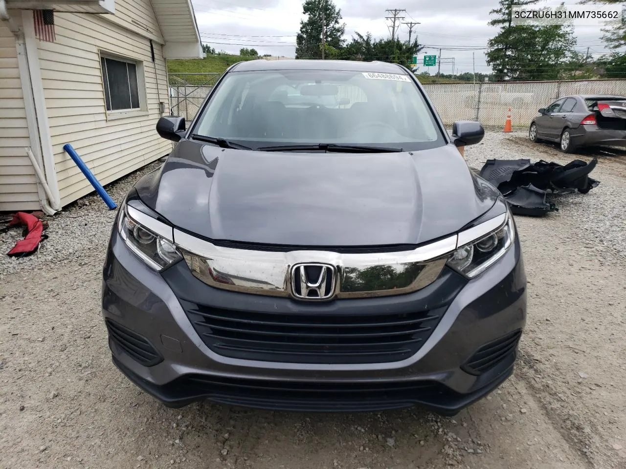 2021 Honda Hr-V Lx VIN: 3CZRU6H31MM735662 Lot: 66488694