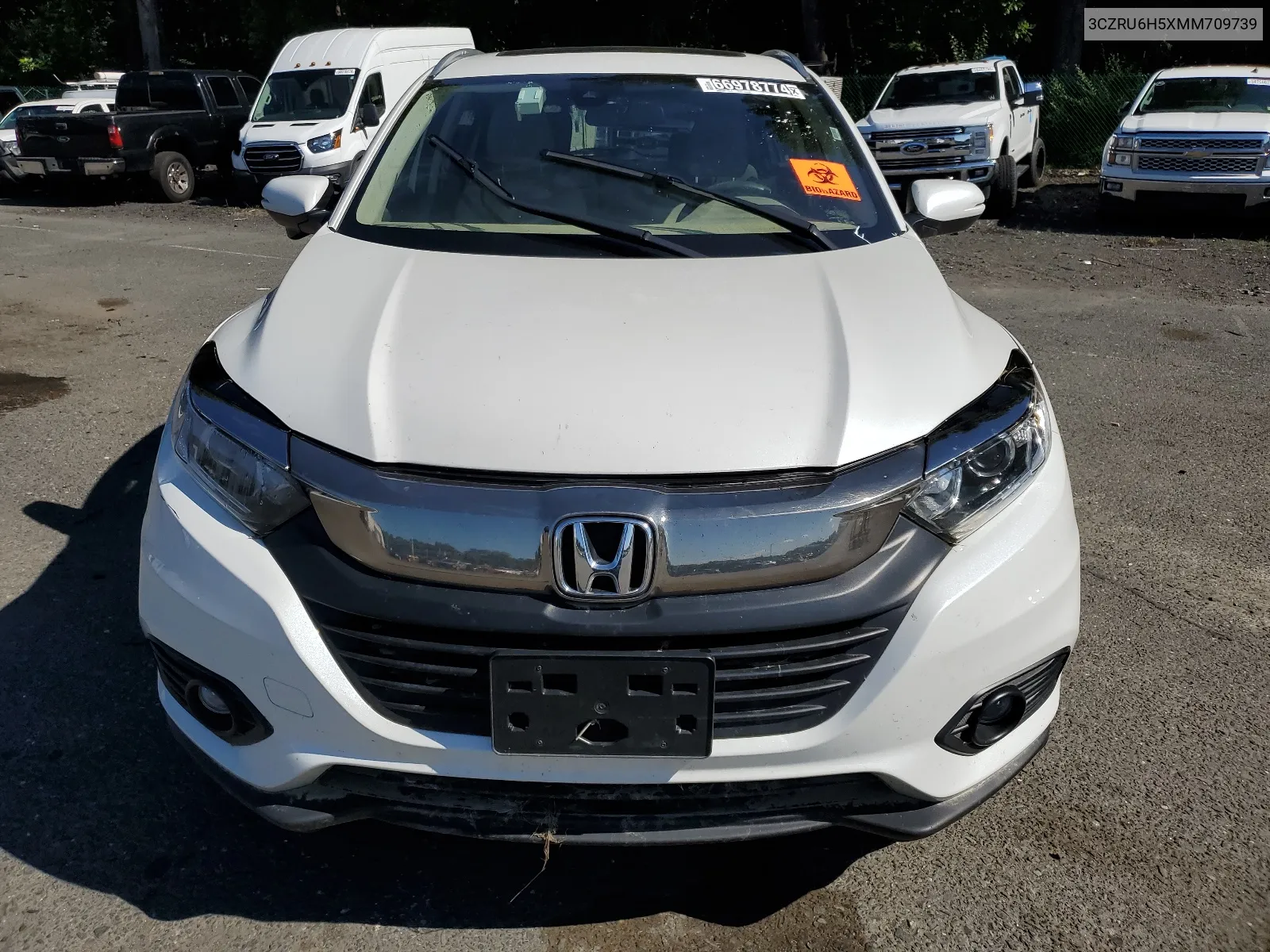 2021 Honda Hr-V Ex VIN: 3CZRU6H5XMM709739 Lot: 66978774