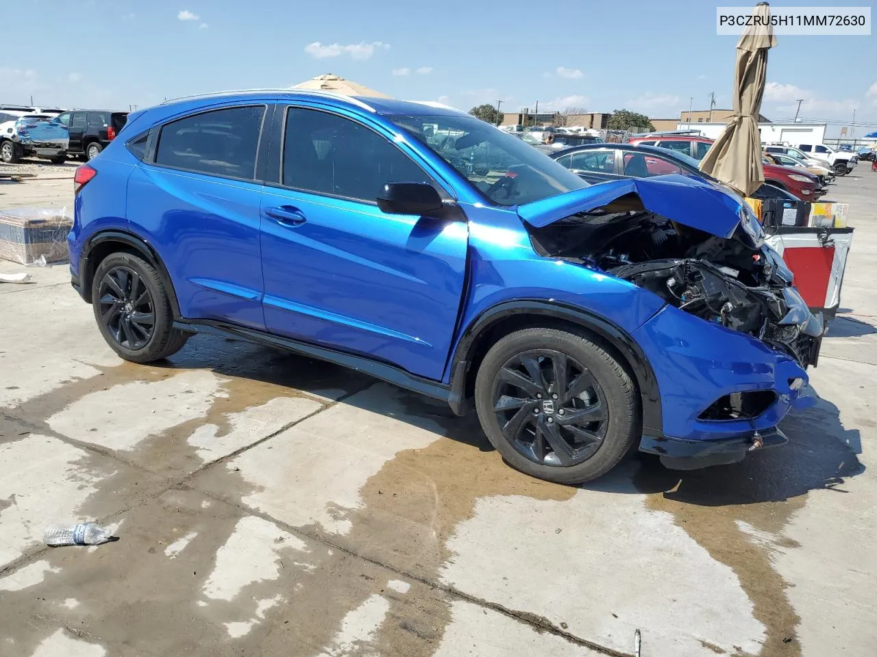 2021 Honda Hr-V Sport VIN: P3CZRU5H11MM72630 Lot: 68822144