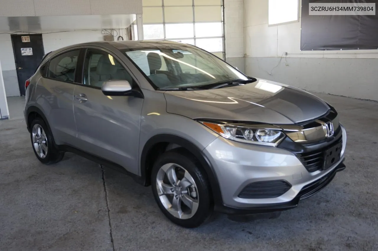 2021 Honda Hr-V Lx VIN: 3CZRU6H34MM739804 Lot: 68898674