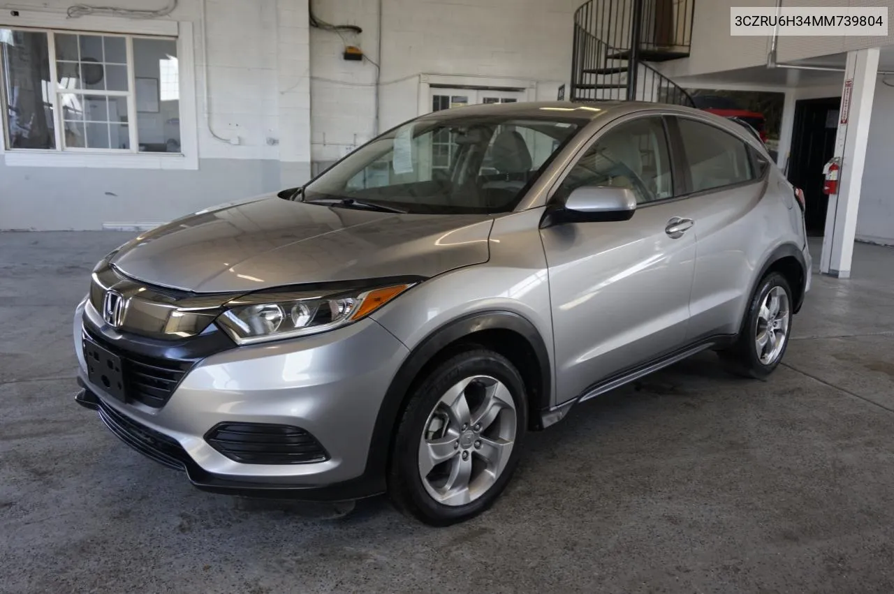 2021 Honda Hr-V Lx VIN: 3CZRU6H34MM739804 Lot: 68898674