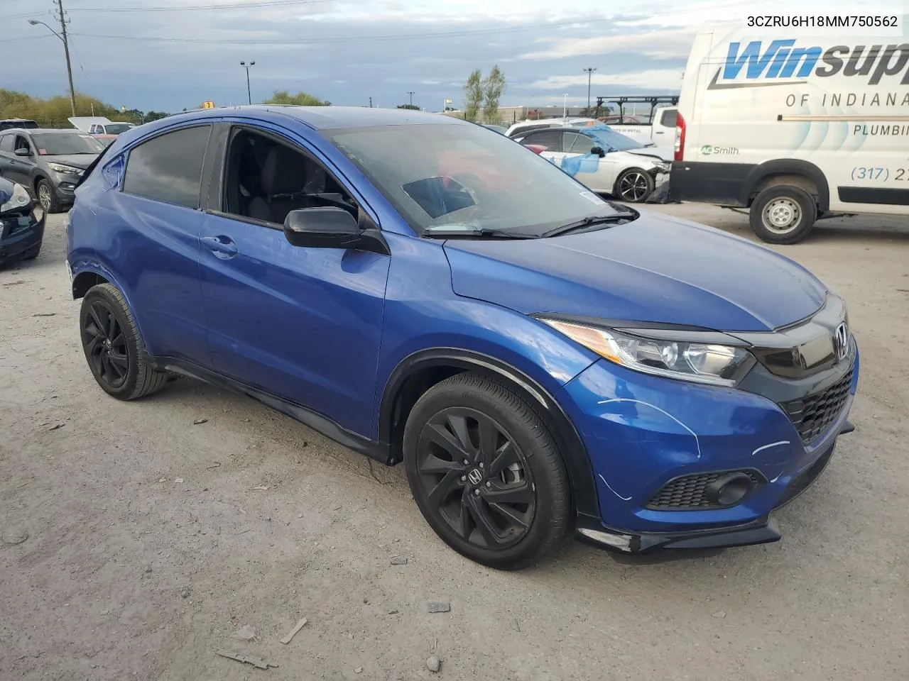 2021 Honda Hr-V Sport VIN: 3CZRU6H18MM750562 Lot: 70503154