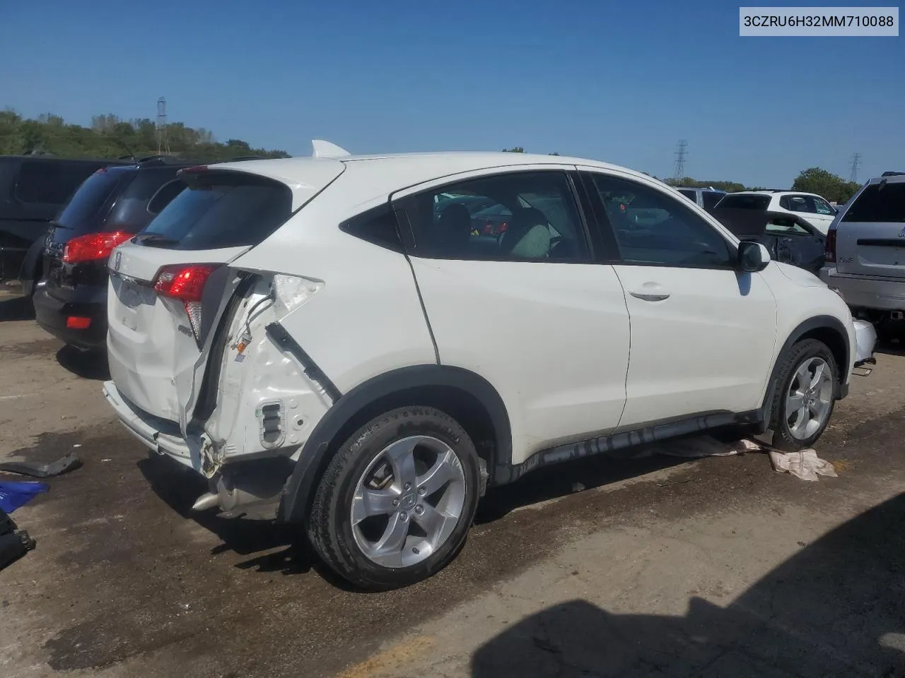 2021 Honda Hr-V Lx VIN: 3CZRU6H32MM710088 Lot: 70815244