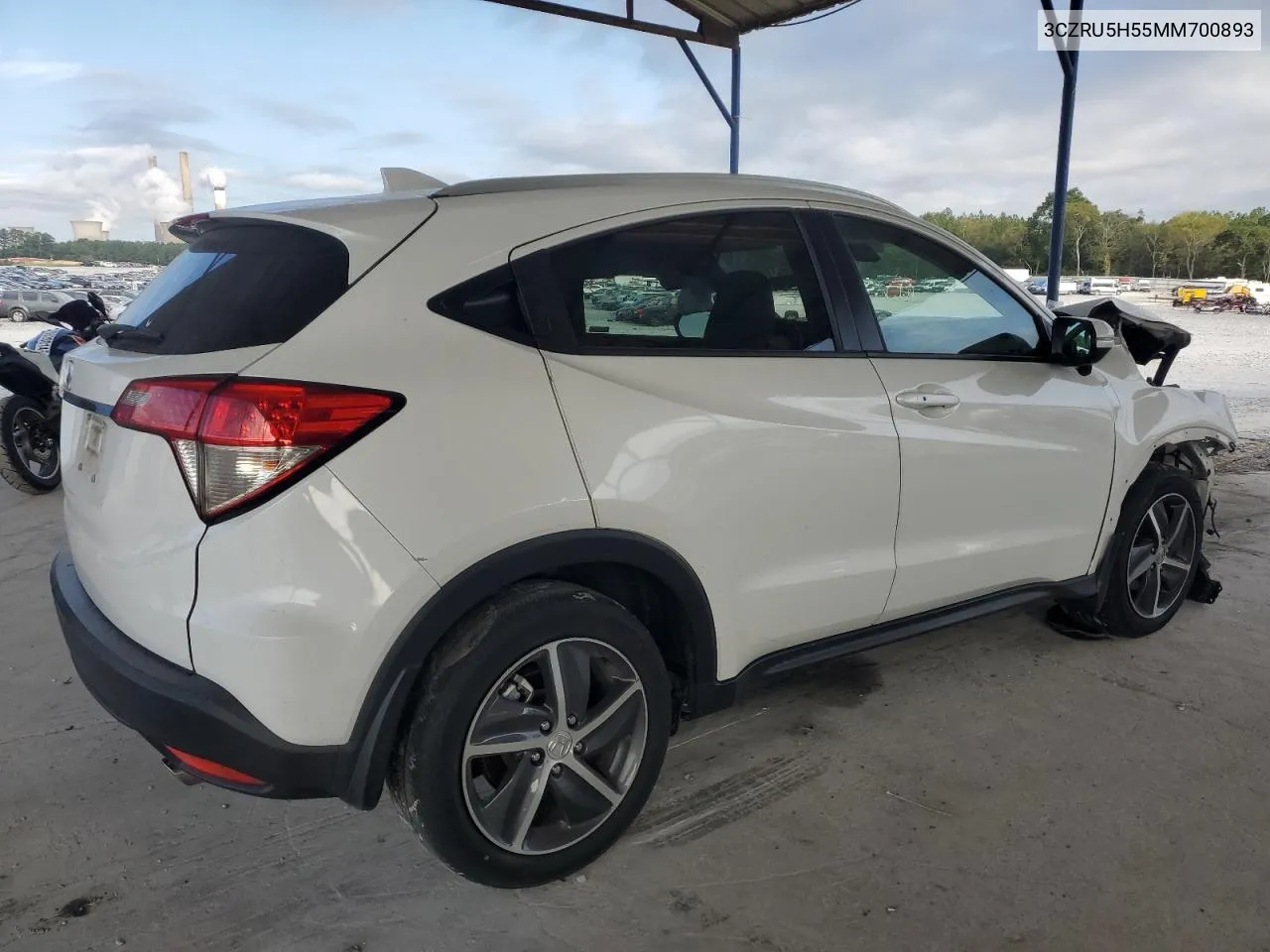 2021 Honda Hr-V Ex VIN: 3CZRU5H55MM700893 Lot: 71009214