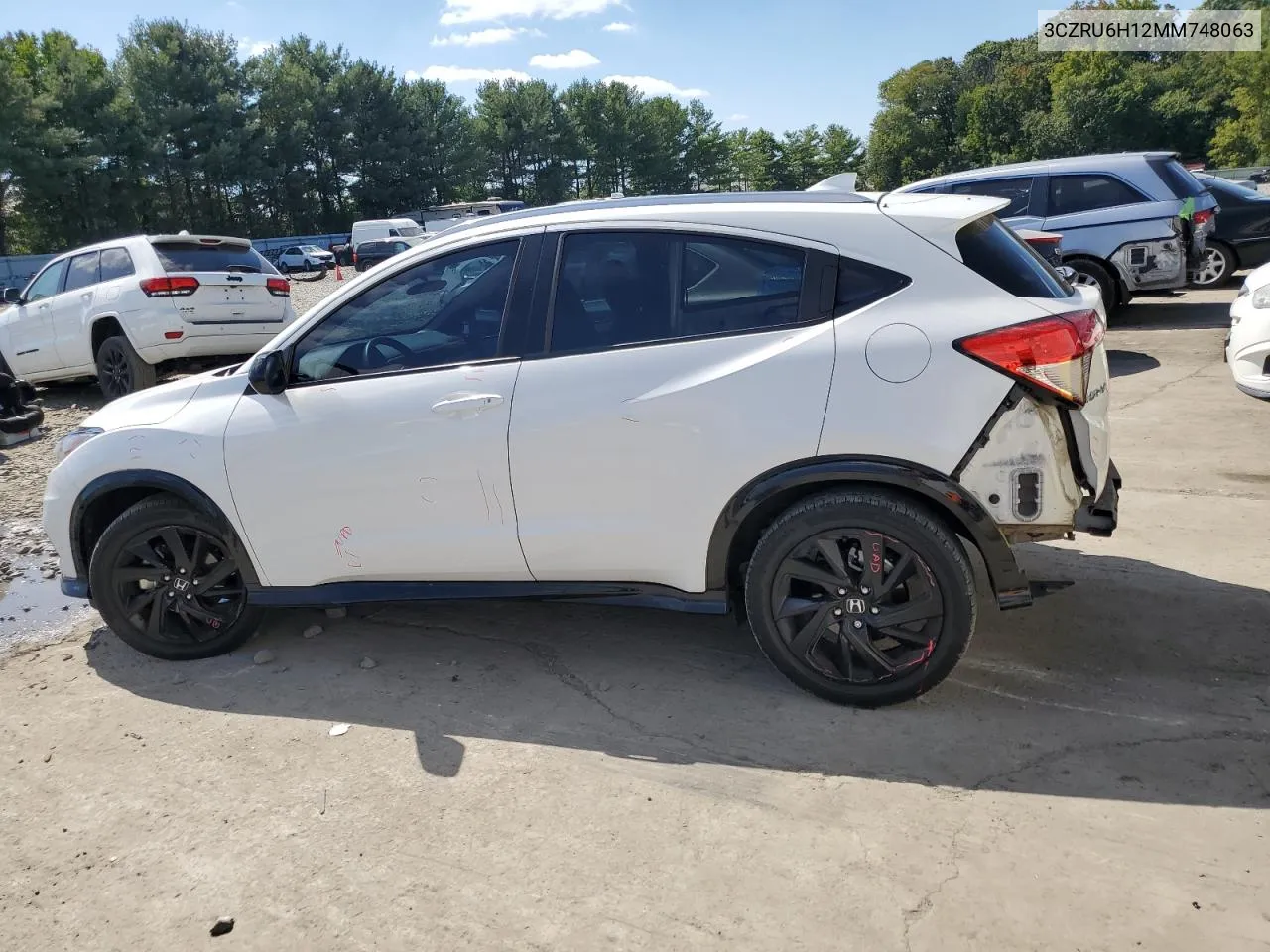 2021 Honda Hr-V Sport VIN: 3CZRU6H12MM748063 Lot: 71036364