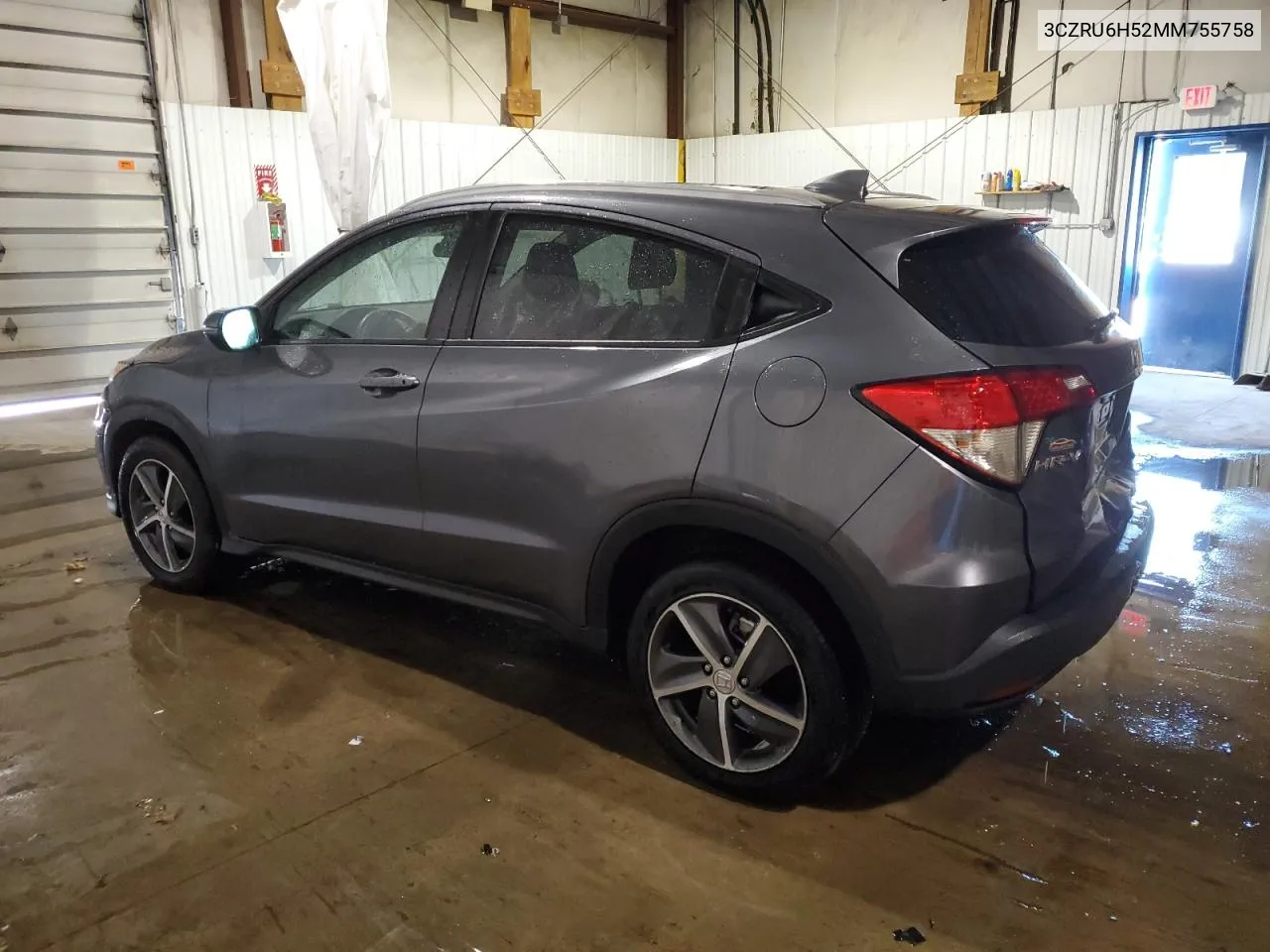 2021 Honda Hr-V Ex VIN: 3CZRU6H52MM755758 Lot: 71112164