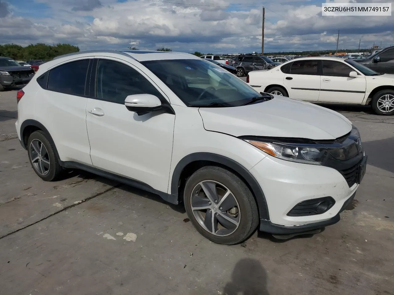 3CZRU6H51MM749157 2021 Honda Hr-V Ex