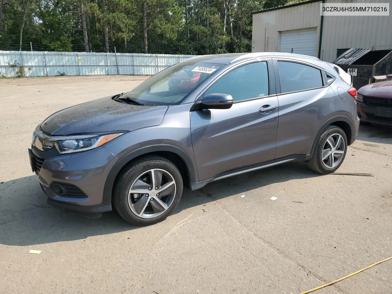 2021 Honda Hr-V Ex VIN: 3CZRU6H55MM710216 Lot: 71495524