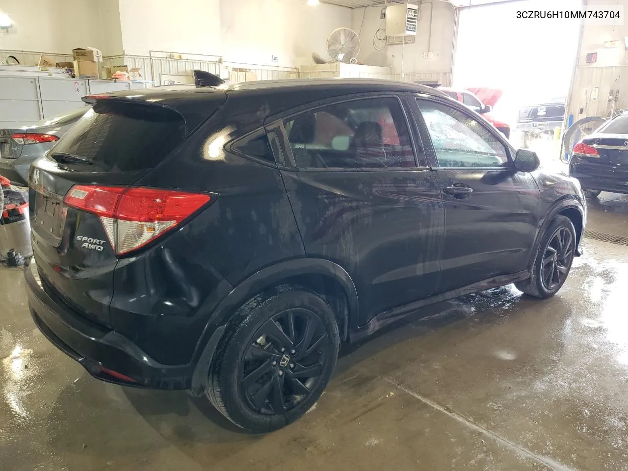 2021 Honda Hr-V Sport VIN: 3CZRU6H10MM743704 Lot: 71504984