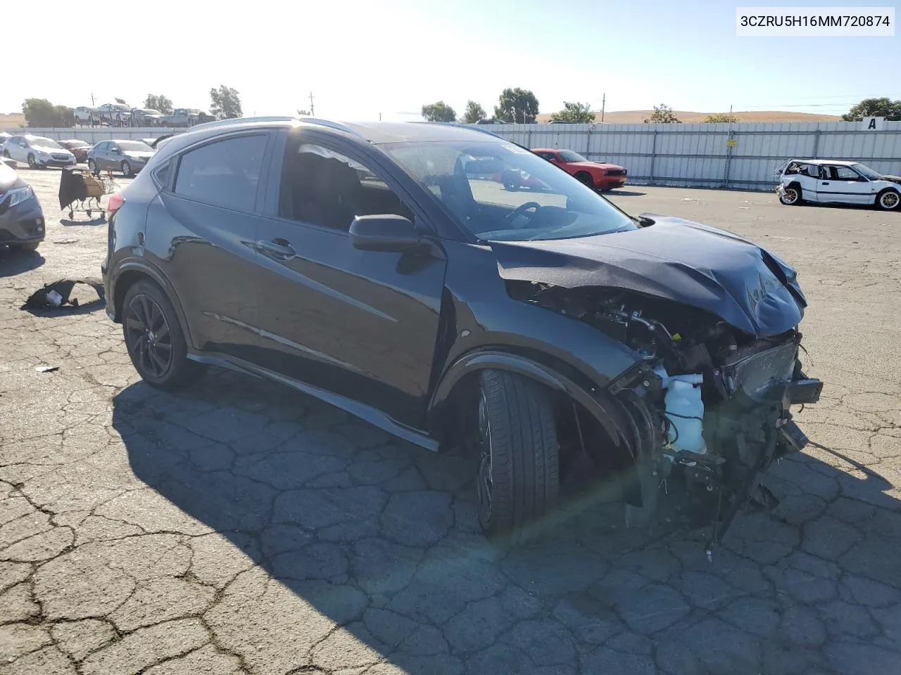 2021 Honda Hr-V Sport VIN: 3CZRU5H16MM720874 Lot: 71620044