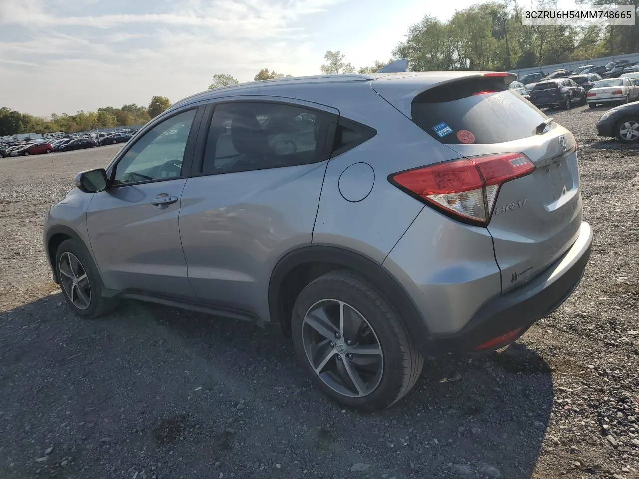 2021 Honda Hr-V Ex VIN: 3CZRU6H54MM748665 Lot: 72206354