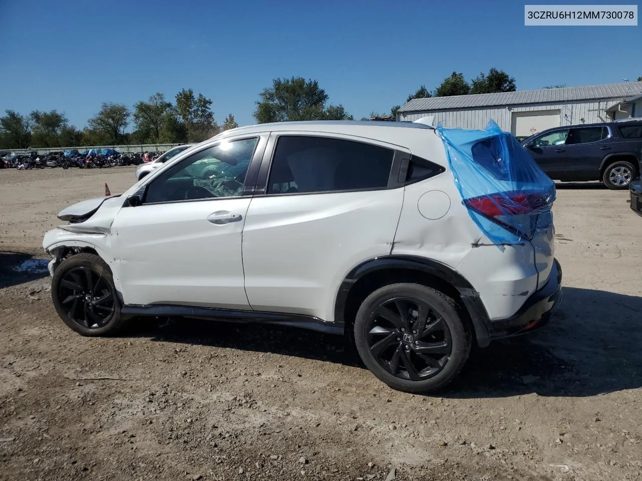 2021 Honda Hr-V Sport VIN: 3CZRU6H12MM730078 Lot: 72854794