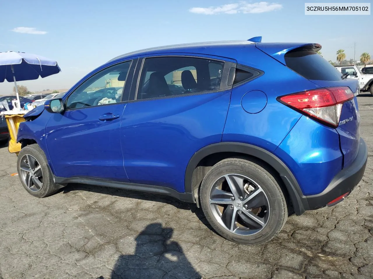 2021 Honda Hr-V Ex VIN: 3CZRU5H56MM705102 Lot: 74290414