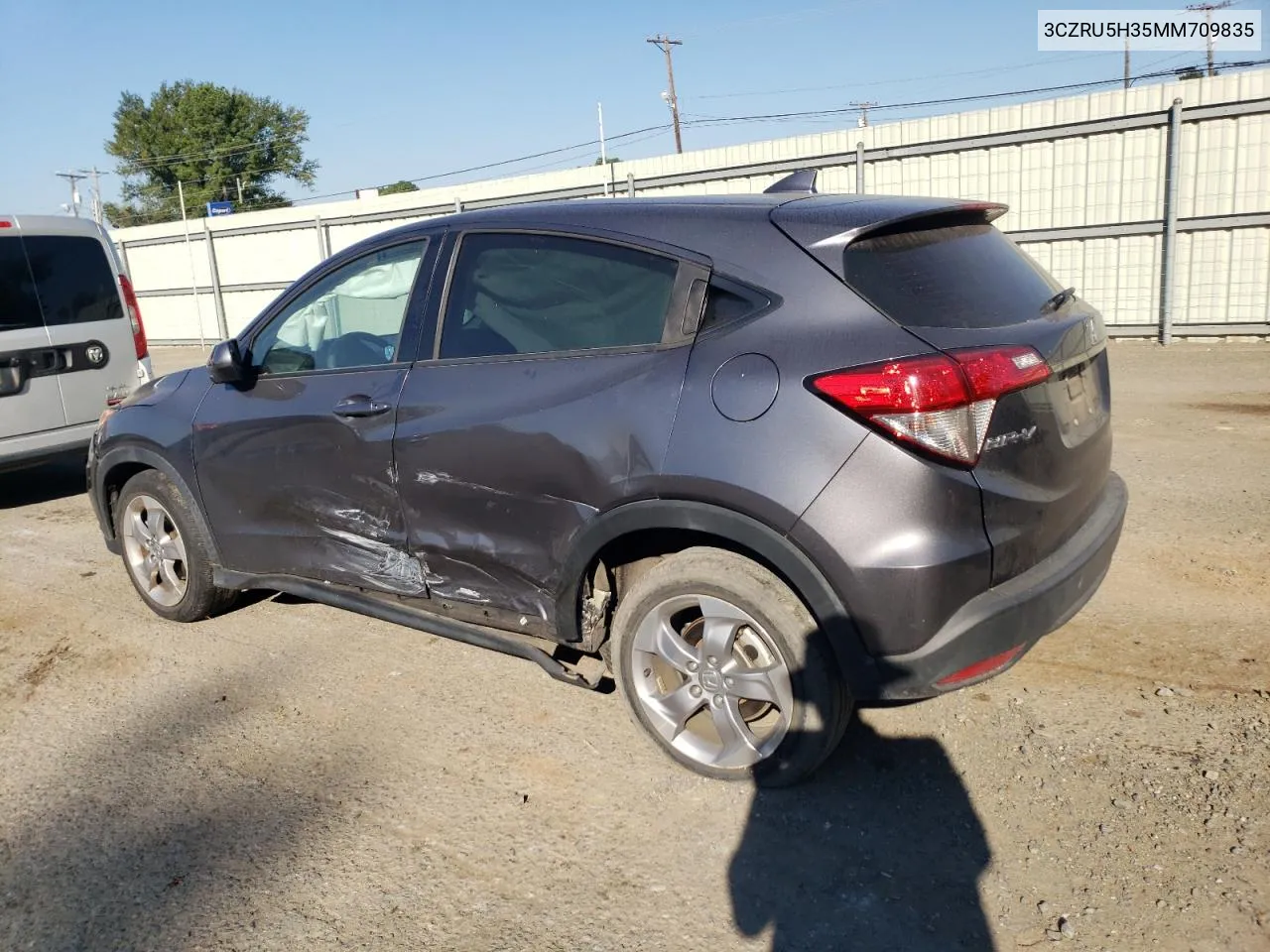 2021 Honda Hr-V Lx VIN: 3CZRU5H35MM709835 Lot: 74357674