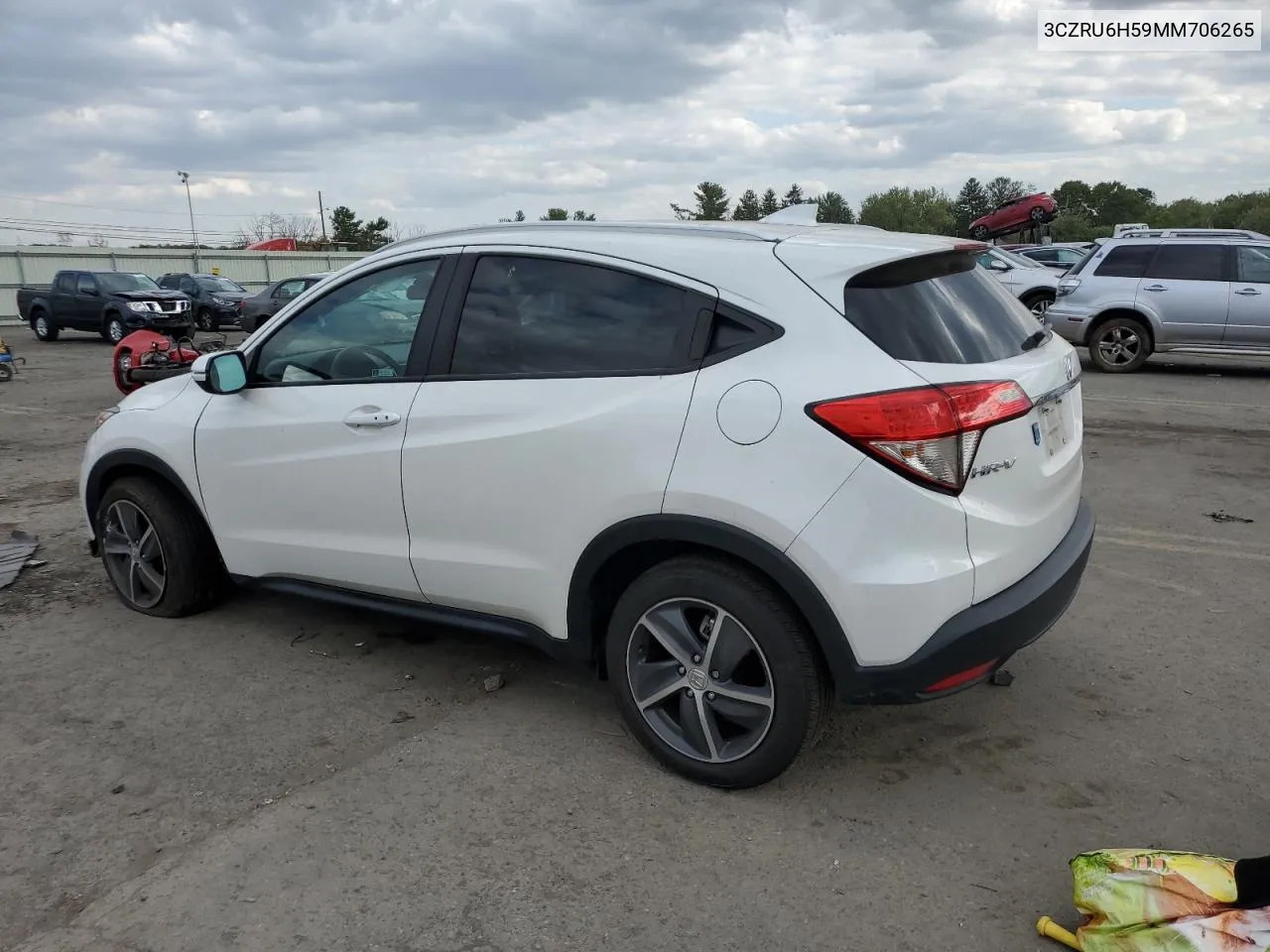 2021 Honda Hr-V Ex VIN: 3CZRU6H59MM706265 Lot: 74476424