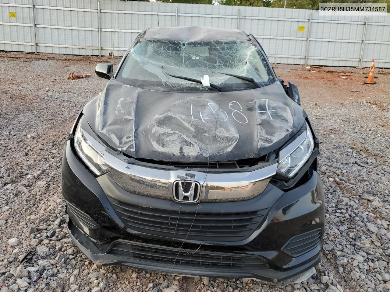 2021 Honda Hr-V Lx VIN: 3CZRU5H35MM734587 Lot: 74704074