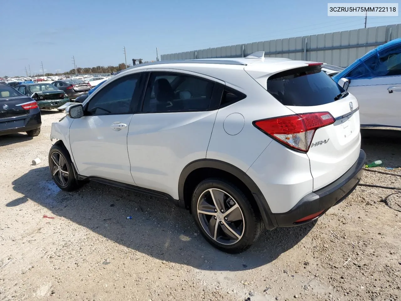 2021 Honda Hr-V Exl VIN: 3CZRU5H75MM722118 Lot: 74858274