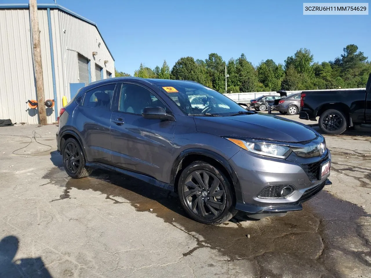 2021 Honda Hr-V Sport VIN: 3CZRU6H11MM754629 Lot: 75057314