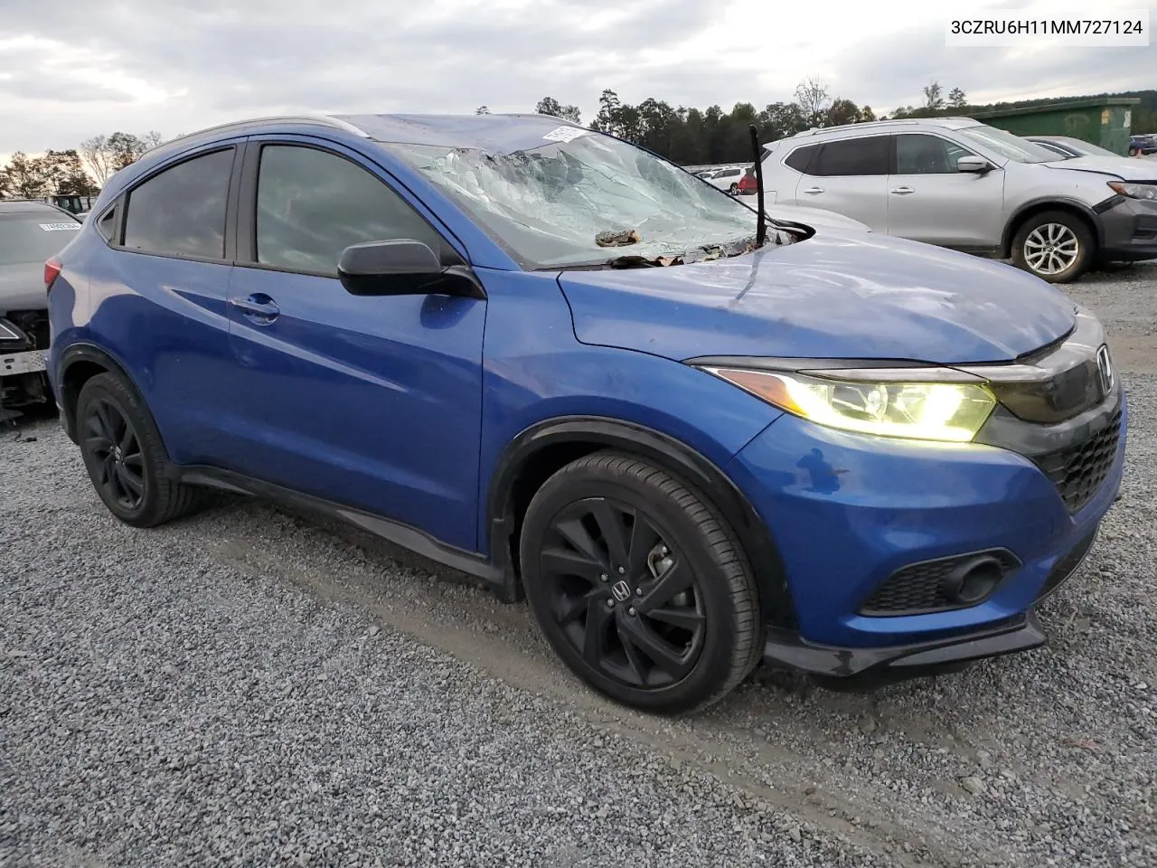 2021 Honda Hr-V Sport VIN: 3CZRU6H11MM727124 Lot: 75161134