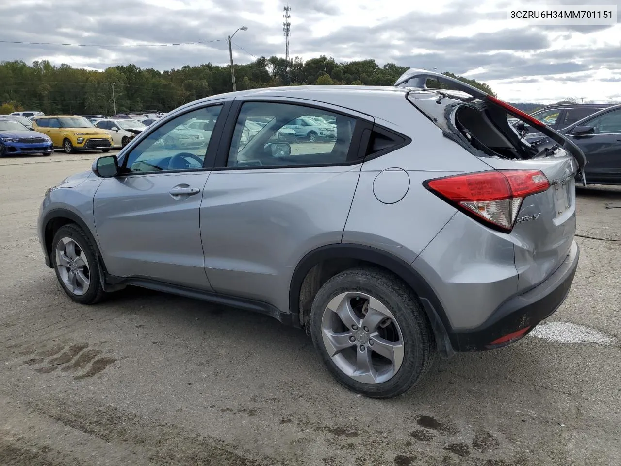 2021 Honda Hr-V Lx VIN: 3CZRU6H34MM701151 Lot: 75880994