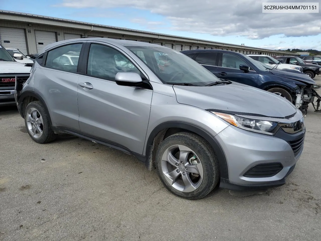 2021 Honda Hr-V Lx VIN: 3CZRU6H34MM701151 Lot: 75880994