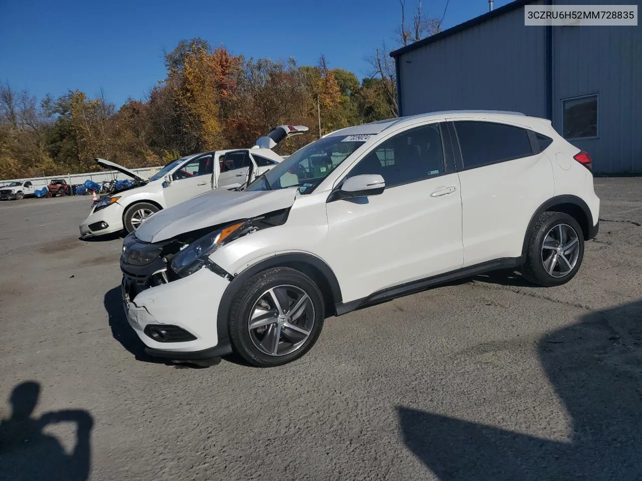 2021 Honda Hr-V Ex VIN: 3CZRU6H52MM728835 Lot: 77039024