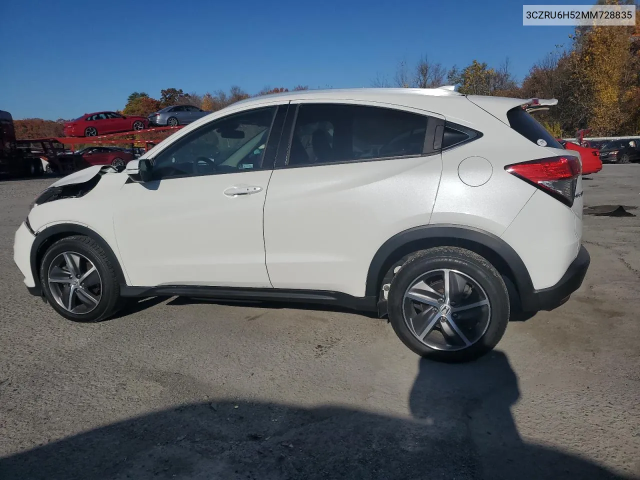 2021 Honda Hr-V Ex VIN: 3CZRU6H52MM728835 Lot: 77039024