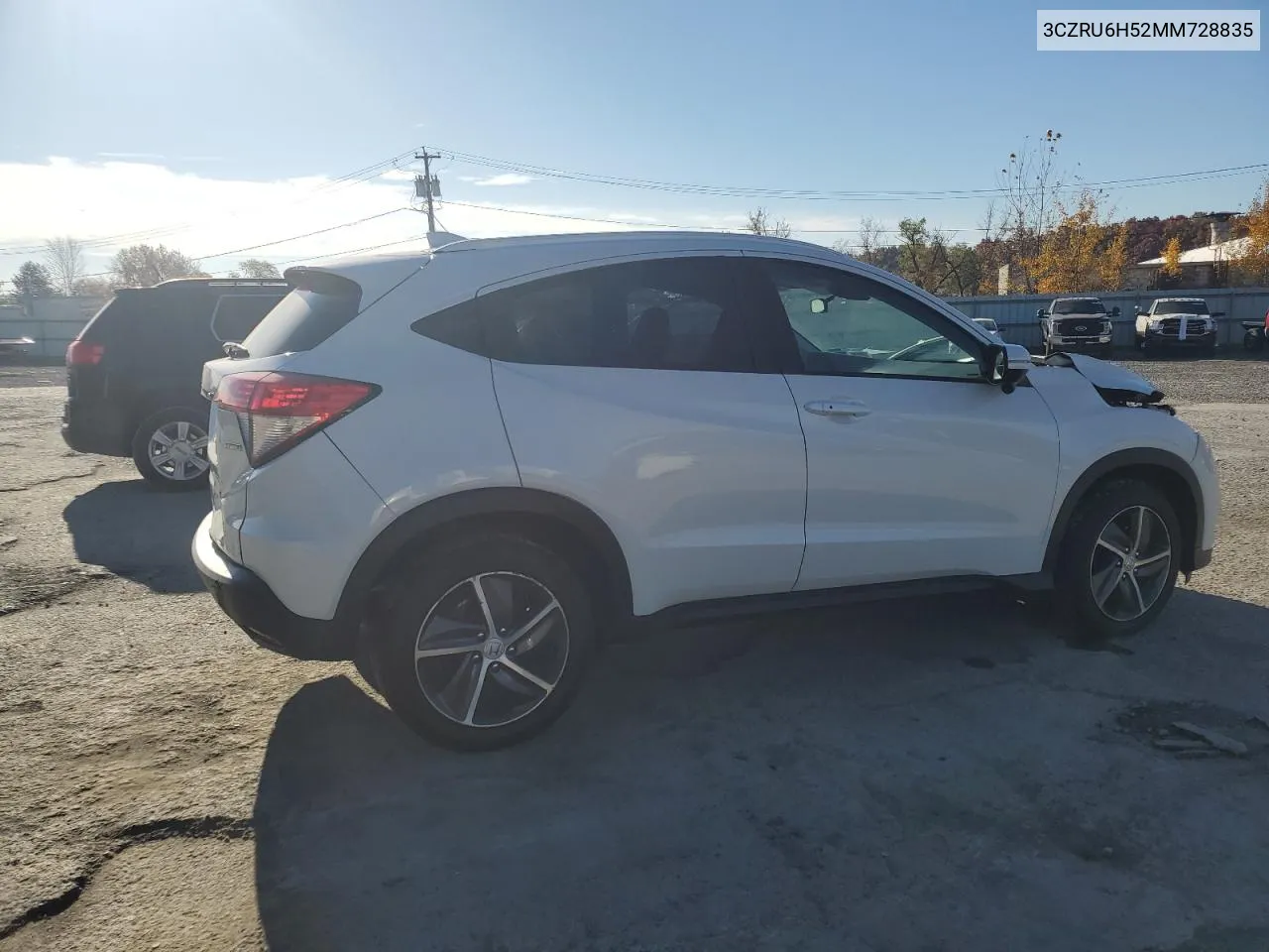 2021 Honda Hr-V Ex VIN: 3CZRU6H52MM728835 Lot: 77039024