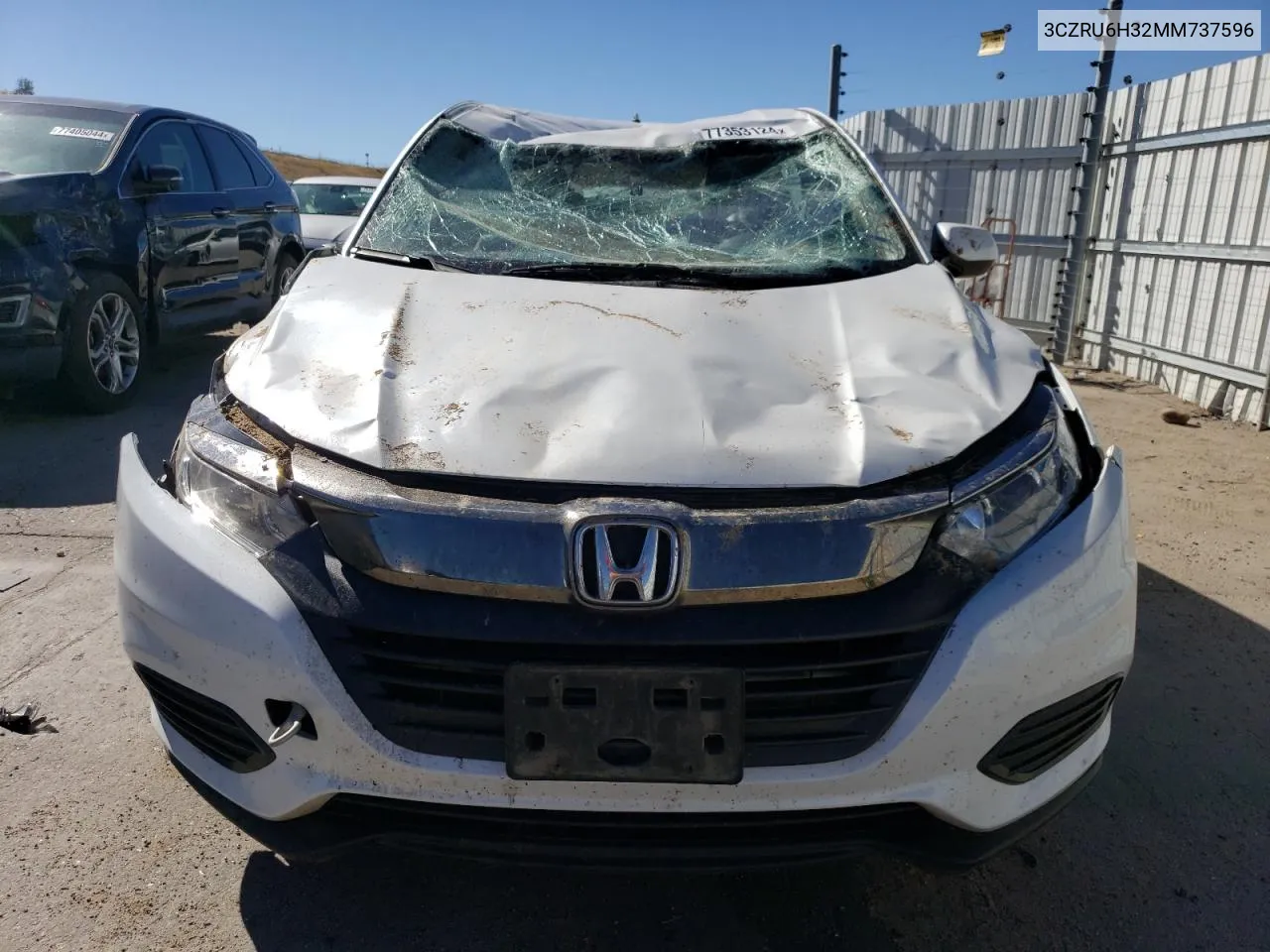 2021 Honda Hr-V Lx VIN: 3CZRU6H32MM737596 Lot: 77353124